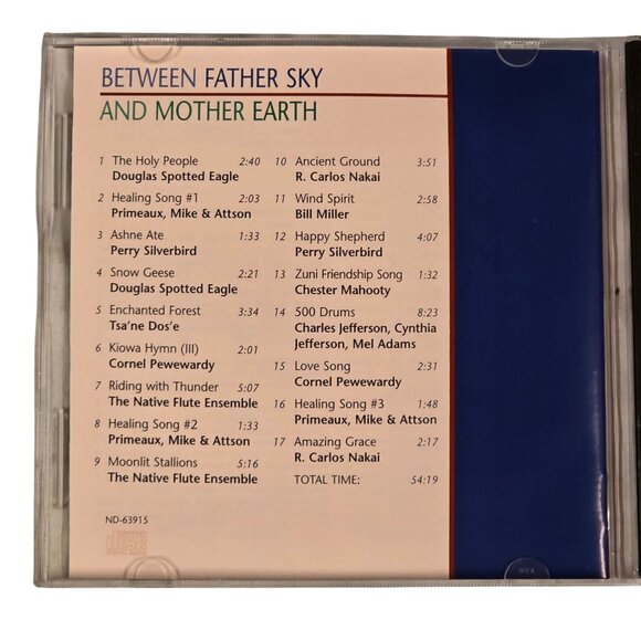 Between Father Sky And Mother Earth CD Native American Collection Narada 1995 - Picture 4 of 5